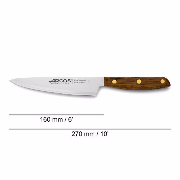 Arcos Cuchillo Cocinero Serie Nórdika 160 Mm