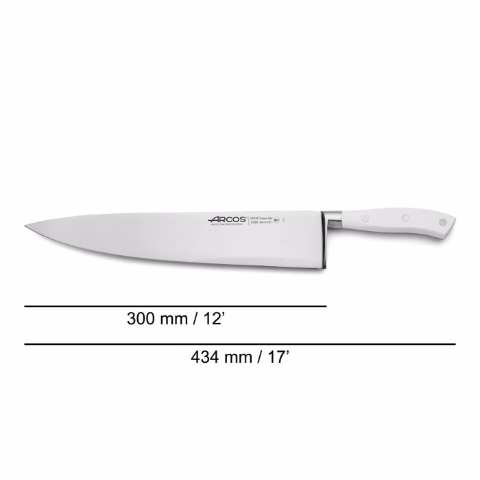Arcos Cuchillo Cocinero Serie Riviera Blanc 300 Mm