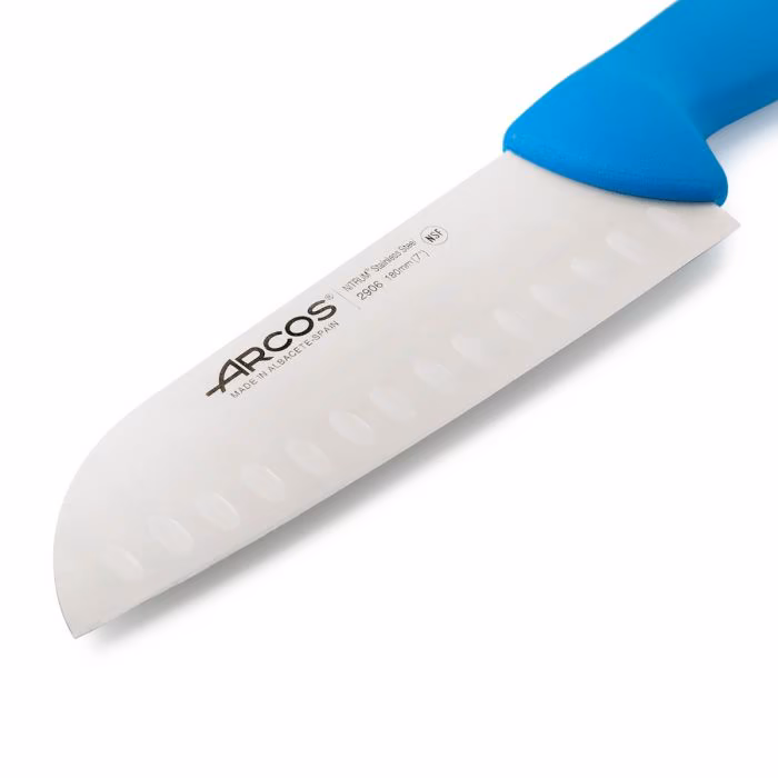 Arcos Cuchillo Santoku Color Azul Serie 2900