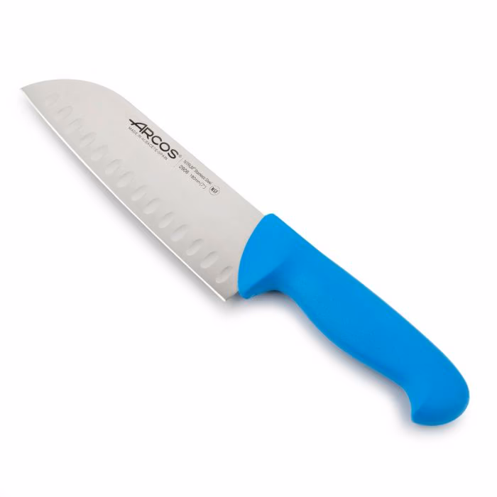 Arcos Cuchillo Santoku color azul Serie 2900