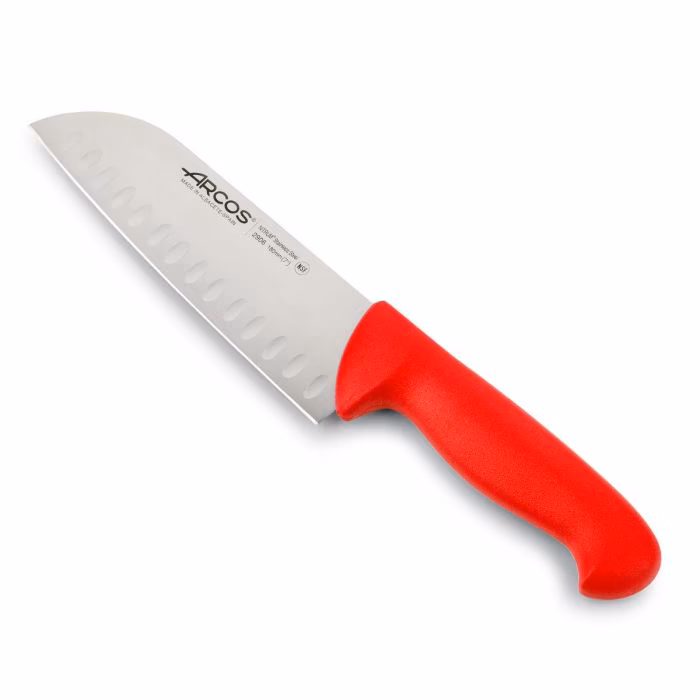 Arcos Cuchillo Santoku Color rojo Serie 2900
