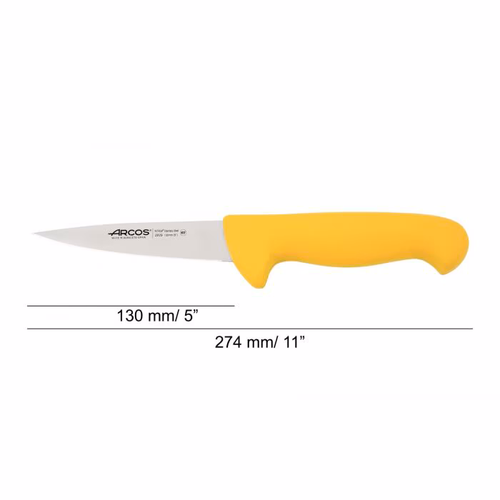 Arcos Cuchillo Carnicero Color Amarillo Serie 2900 130 Mm
