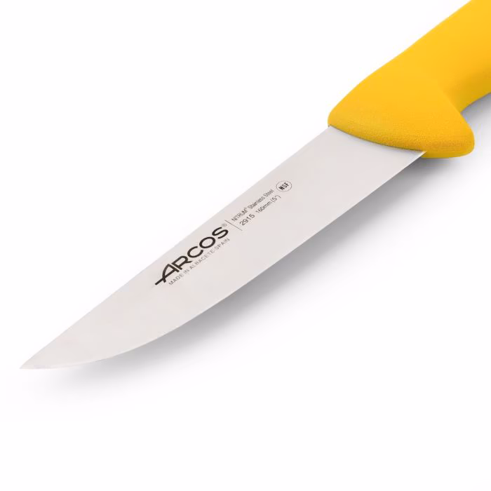 Arcos Cuchillo Carnicero Color Amarillo Serie 2900 160 Mm