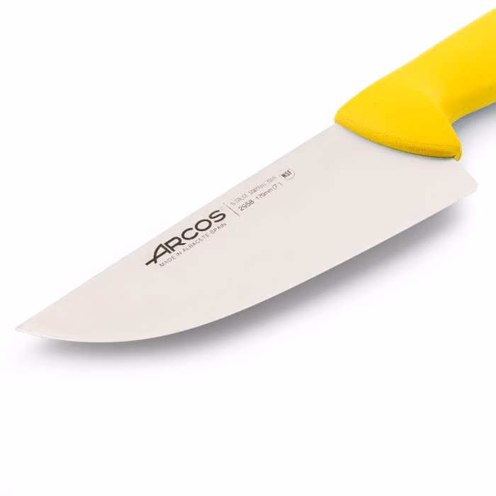 Arcos Cuchillo Carnicero Color Amarillo Serie 2900 170 Mm