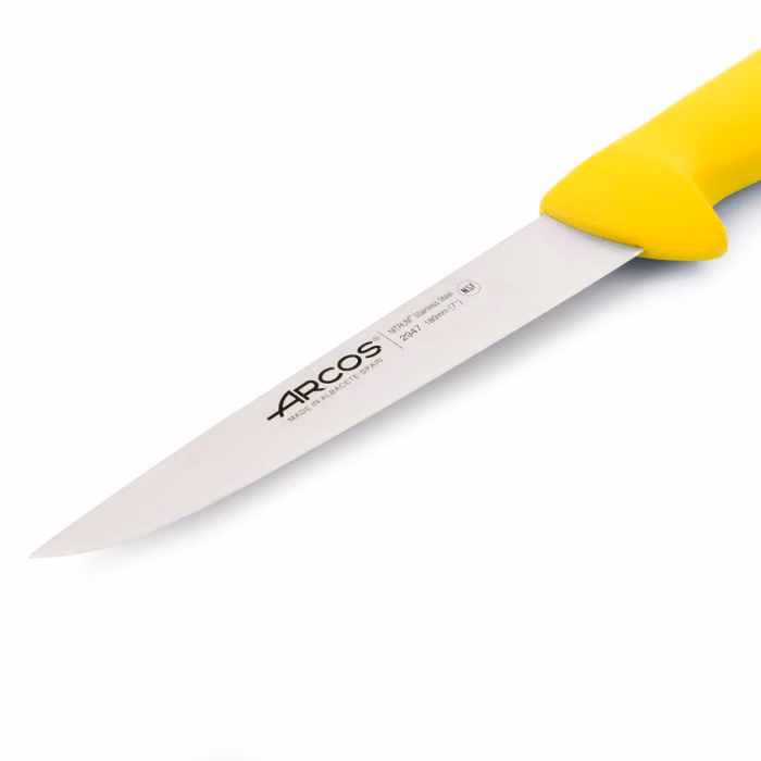 Arcos Cuchillo Carnicero Color Amarillo Serie 2900 180 Mm