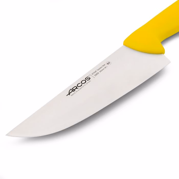 Arcos Cuchillo Carnicero Color Amarillo Serie 2900 200 Mm
