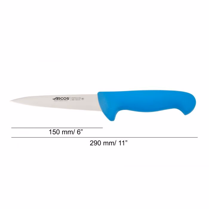Arcos Cuchillo Carnicero Color Azul Serie 2900 150 Mm