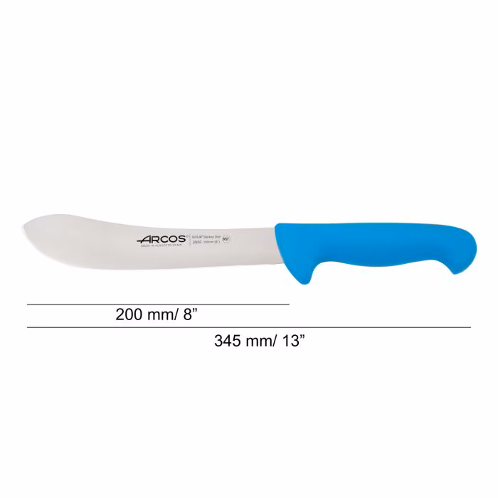 Arcos Cuchillo Carnicero Color Azul Serie 2900 200 Mm