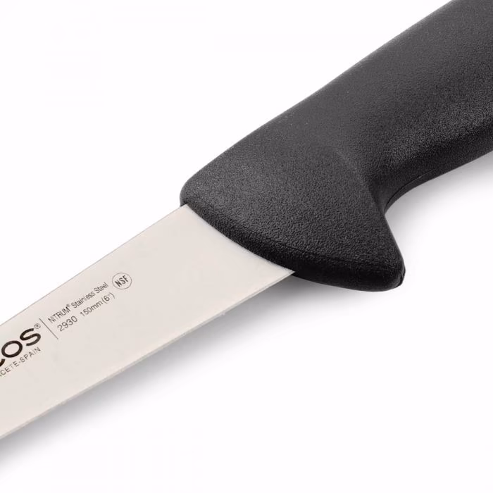 Arcos Cuchillo Carnicero Color Negro Serie 2900 150 Mm