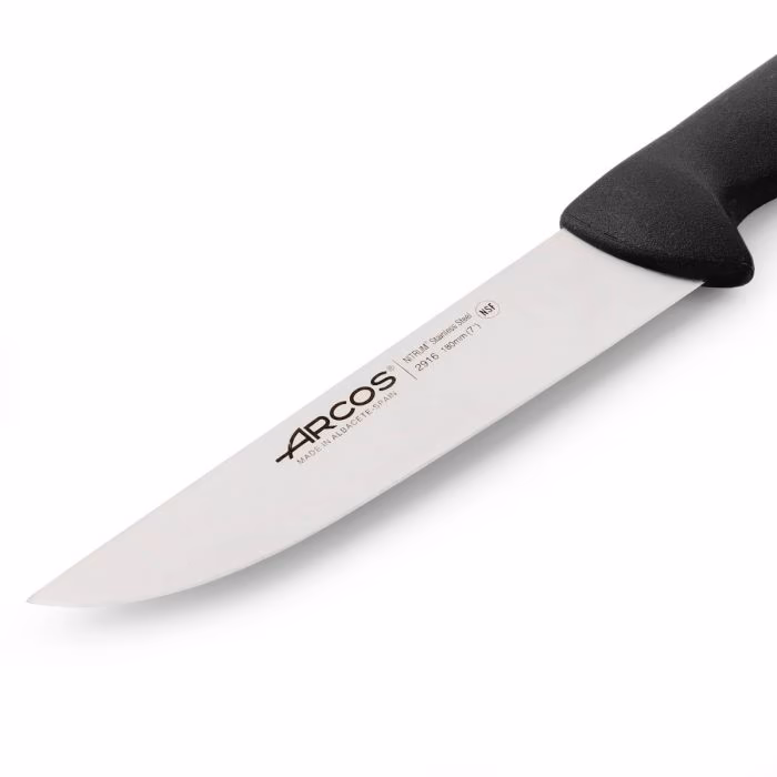 Arcos Cuchillo Carnicero Color Negro Serie 2900 180 Mm