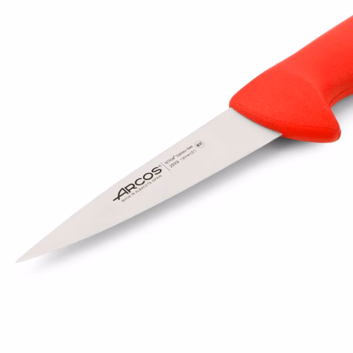 Arcos Cuchillo Carnicero Color Rojo Serie 2900 130 Mm