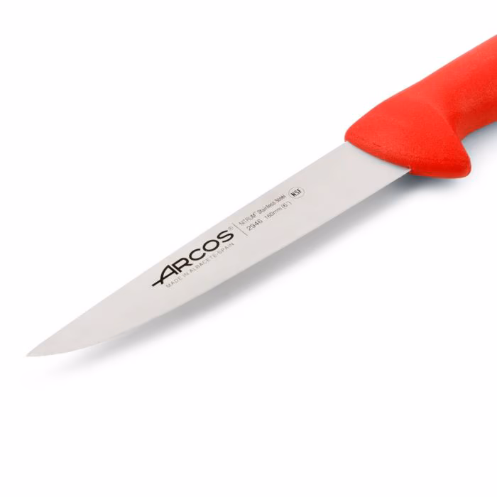 Arcos Cuchillo Carnicero Color Rojo Serie 2900 160 Mm