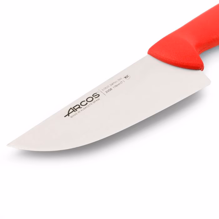 Arcos Cuchillo Carnicero Color Rojo Serie 2900 170 Mm