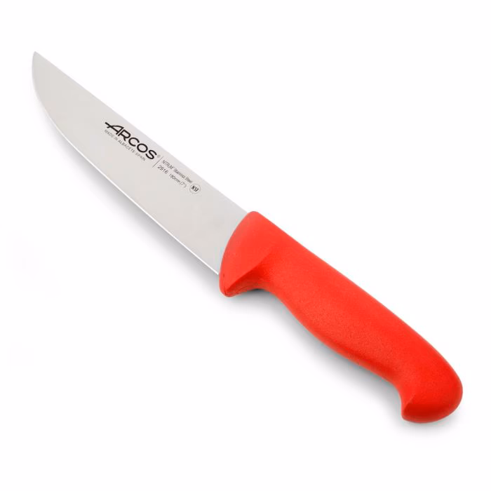 Arcos Cuchillo Carnicero color rojo Serie 2900 180 mm