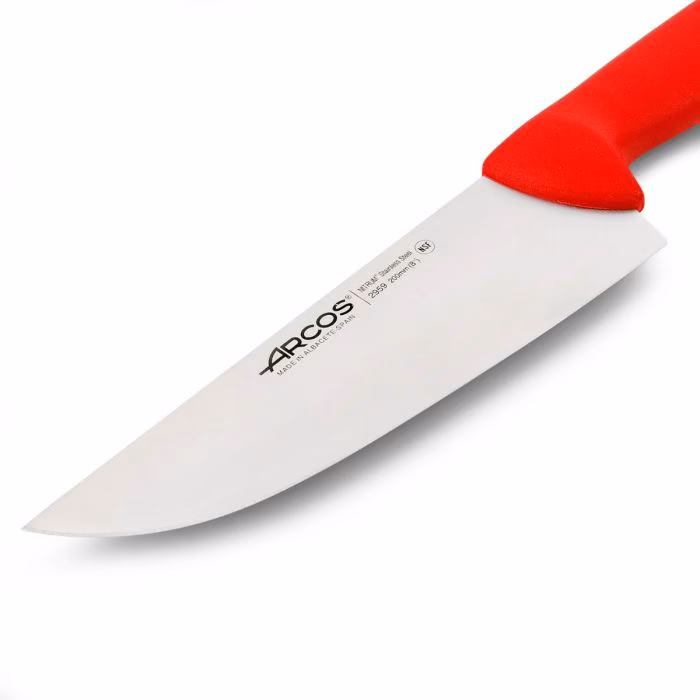 Arcos Cuchillo Carnicero Color Rojo Serie 2900 200 Mm