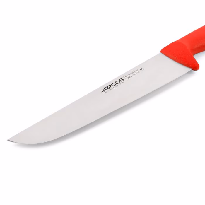 Arcos Cuchillo Carnicero Color Rojo Serie 2900 250 Mm