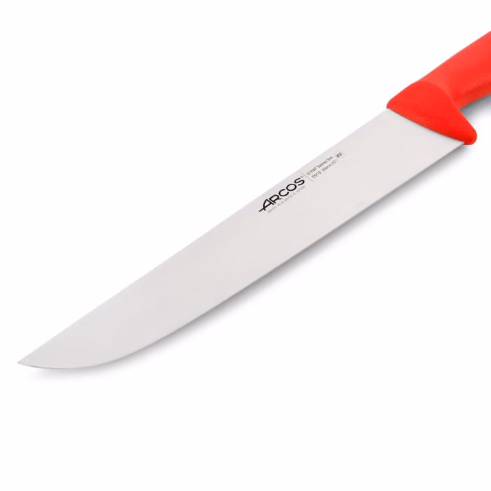 Arcos Cuchillo Carnicero Color Rojo Serie 2900 300 Mm