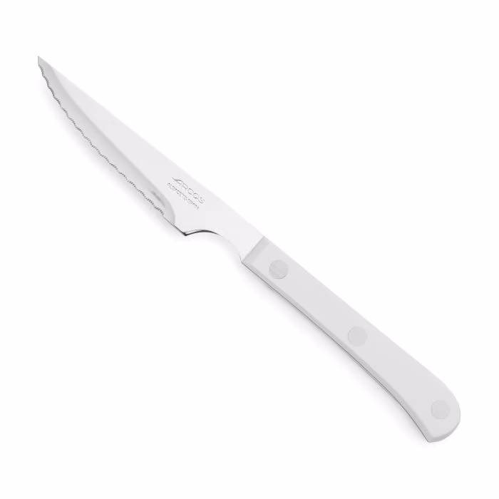 Arcos Cuchillo Chuletero Blanco Con Sierra Polioximetileno 115 mm