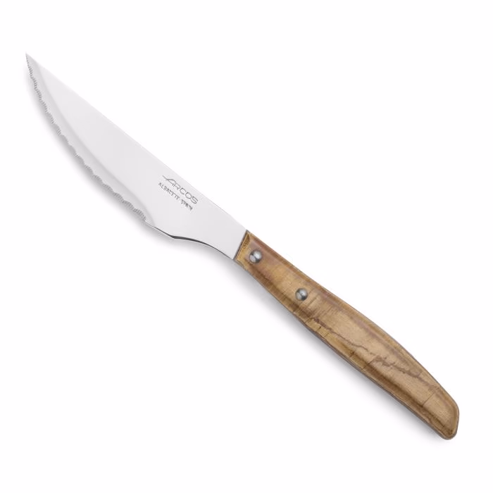 Arcos Cuchillo Chuletero Madera de Chopo Comprimida 110 mm