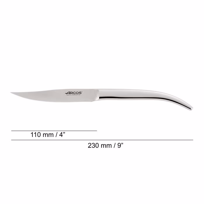 Arcos Cuchillo Chuletero Monoblock Filo Liso 110 Mm