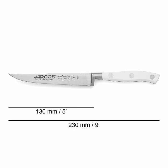 Arcos Cuchillo Chuletero Serie Riviera Blanc 130 Mm
