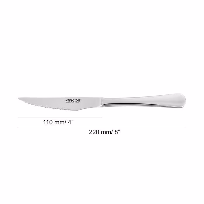 Arcos Cuchillo Chuletero Serrado 110 Mm Serie Lisboa