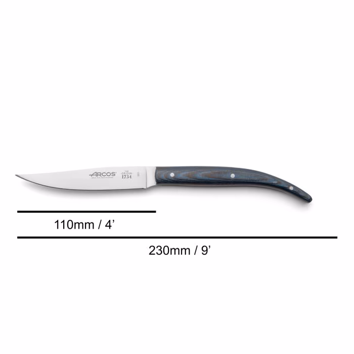 Arcos Cuchillo Chuletero The Origin Micarta Azul 110 Mm