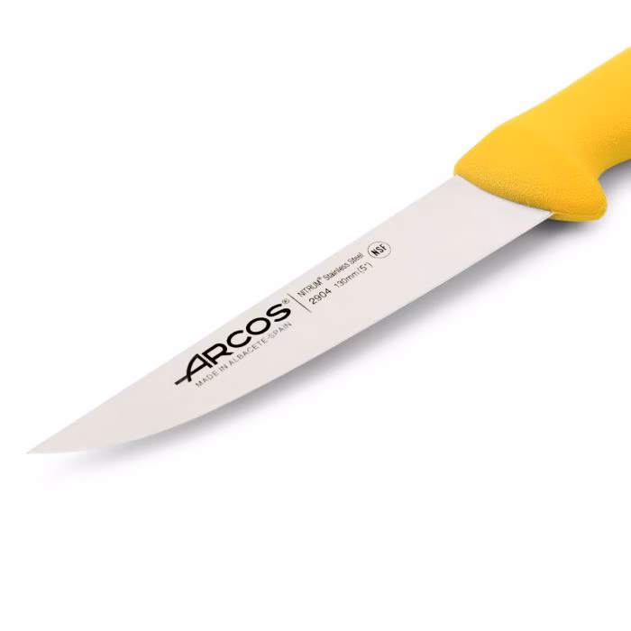 Arcos Cuchillo Cocina Color Amarillo Serie 2900 130 Mm