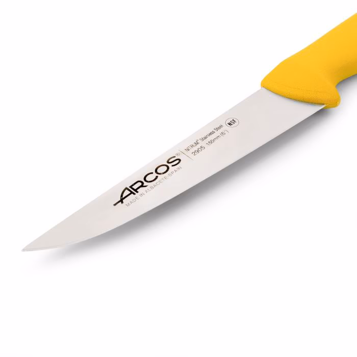 Arcos Cuchillo Cocina Color Amarillo Serie 2900 150 Mm