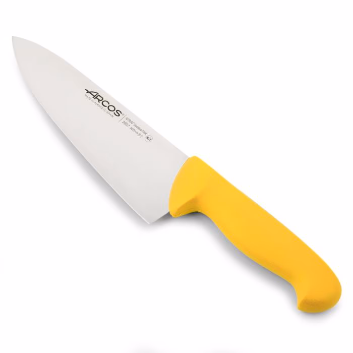 Arcos Cuchillo Cocinero color amarillo Serie 2900 200 mm