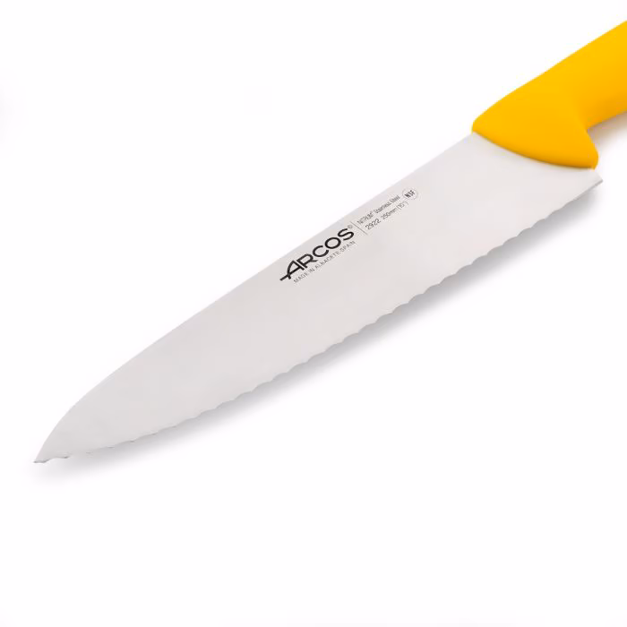 Arcos Cuchillo Cocinero Color Amarillo Serie 2900 250 Mm