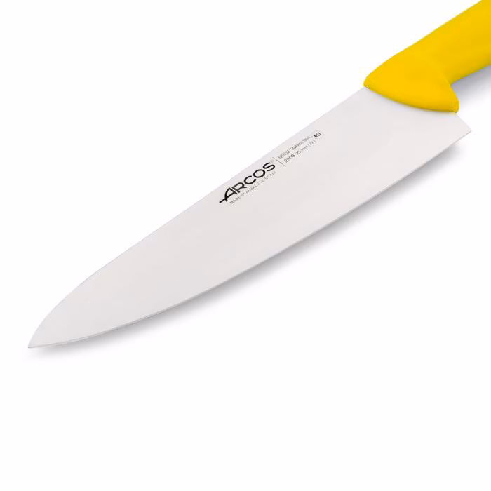 Arcos Cuchillo Cocinero Color Amarillo Serie 2900 250 Mm