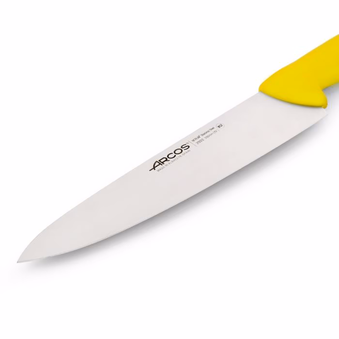 Arcos Cuchillo Cocinero Color Amarillo Serie 2900 250 Mm