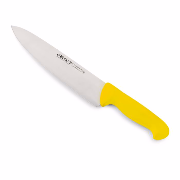 Arcos Cuchillo Cocinero color amarillo Serie 2900 250 mm