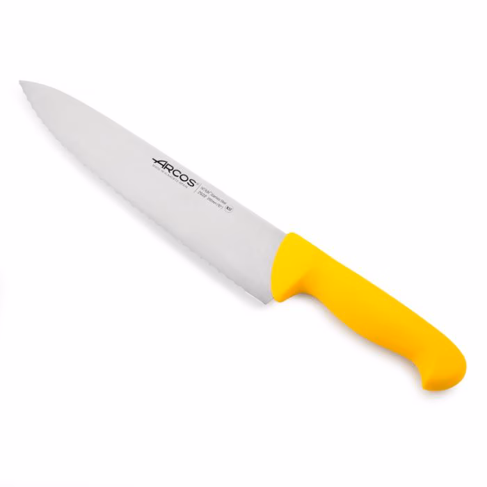 Arcos Cuchillo Cocinero color amarillo Serie 2900 250 mm