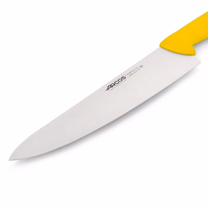 Arcos Cuchillo Cocinero Color Amarillo Serie 2900 300 Mm