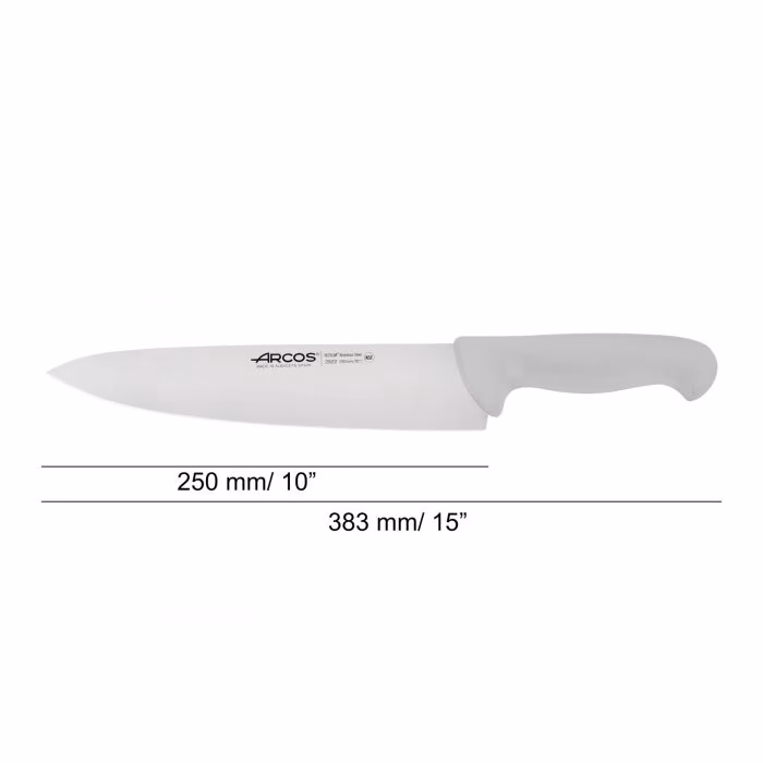 Arcos Cuchillo Cocinero Color Blanco Serie 2900 250 Mm