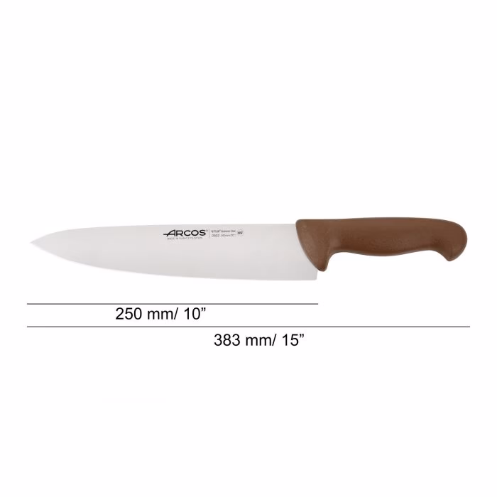 Arcos Cuchillo Cocinero Color Marrón Serie 2900 250 Mm