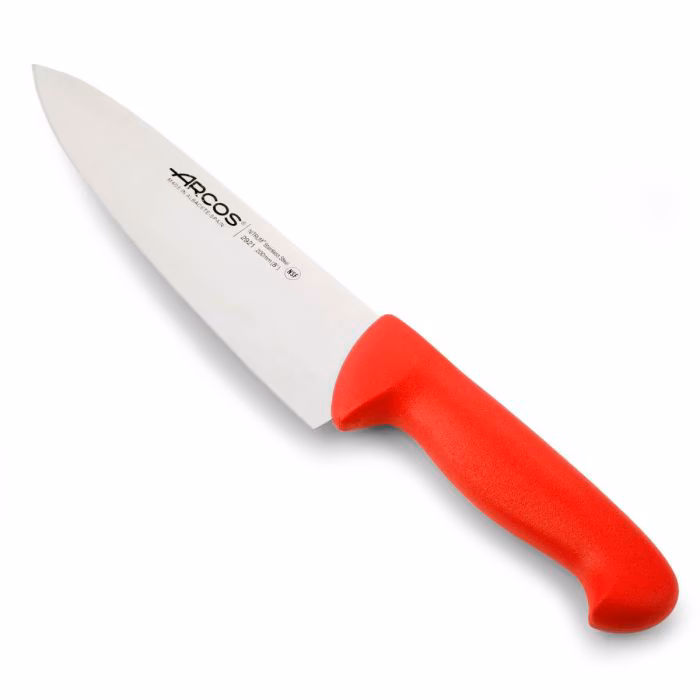 Arcos Cuchillo Cocinero color rojo Serie 2900 200 mm