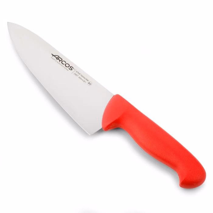 Arcos Cuchillo Cocinero color rojo Serie 2900 200 mm
