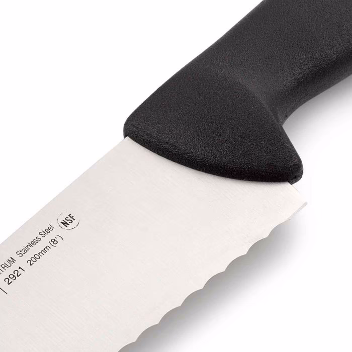 Arcos Cuchillo Cocinero Filo Serrado Color Negro Serie 2900 200 Mm