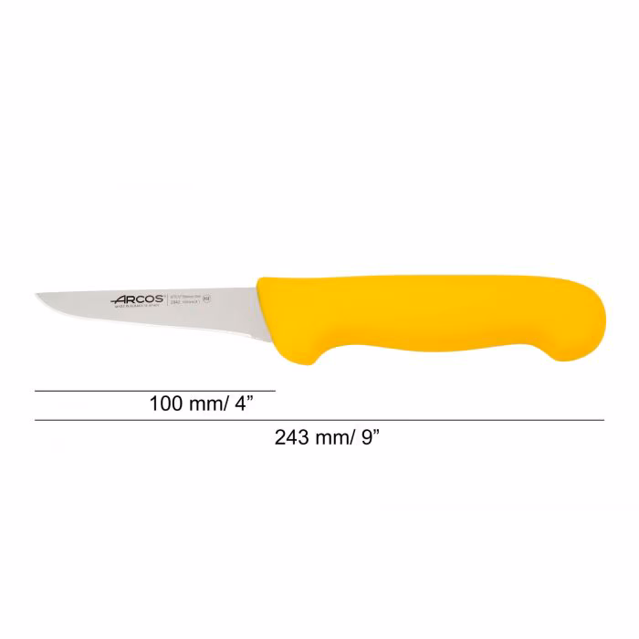 Arcos Cuchillo Deshuesador Color Amarillo Serie 2900 100 Mm