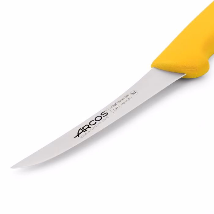Arcos Cuchillo Deshuesador Color Amarillo Serie 2900 140 Mm