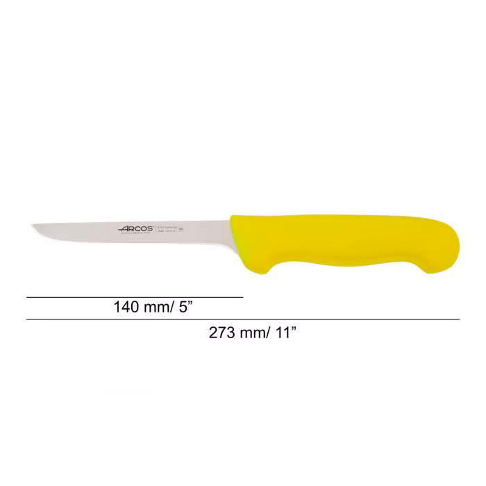 Arcos Cuchillo Deshuesador Color Amarillo Serie 2900 140 Mm