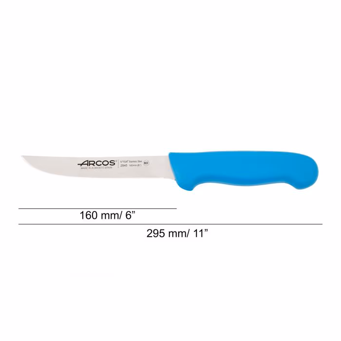Arcos Cuchillo Deshuesador Color Azul Serie 2900 160 Mm