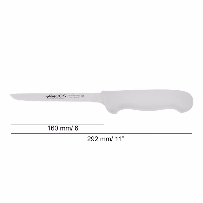 Arcos Cuchillo Deshuesador Color Blanco Serie 2900 160 Mm