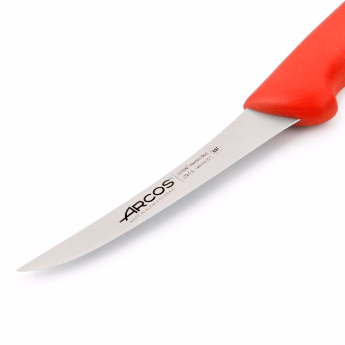 Arcos Cuchillo Deshuesador Color Rojo Serie 2900 140 Mm