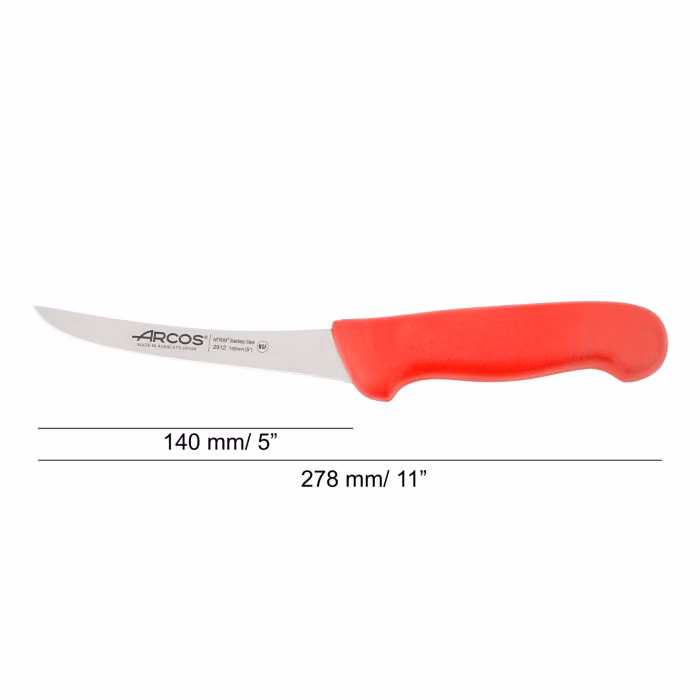 Arcos Cuchillo Deshuesador Color Rojo Serie 2900 140 Mm