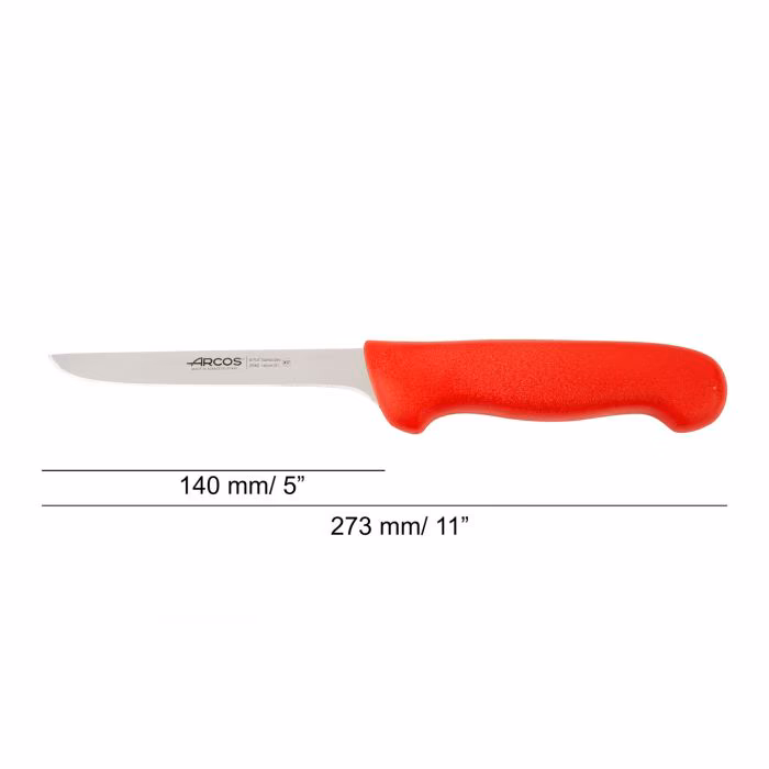 Arcos Cuchillo Deshuesador Color Rojo Serie 2900 140 Mm