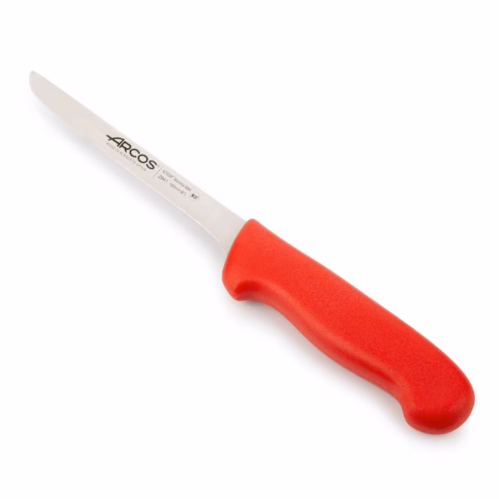 Arcos Cuchillo Deshuesador color rojo Serie 2900 160 mm